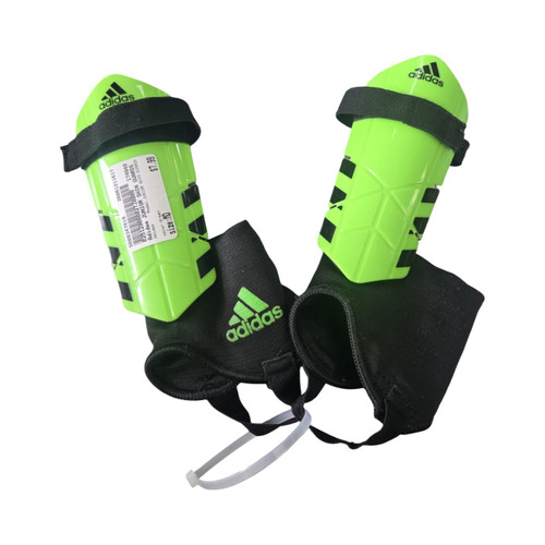 Vist Large View of Product Image Which is Used Adidas JUNIOR SHIN GUARDS Soccer Shin Guards Junior Green MD