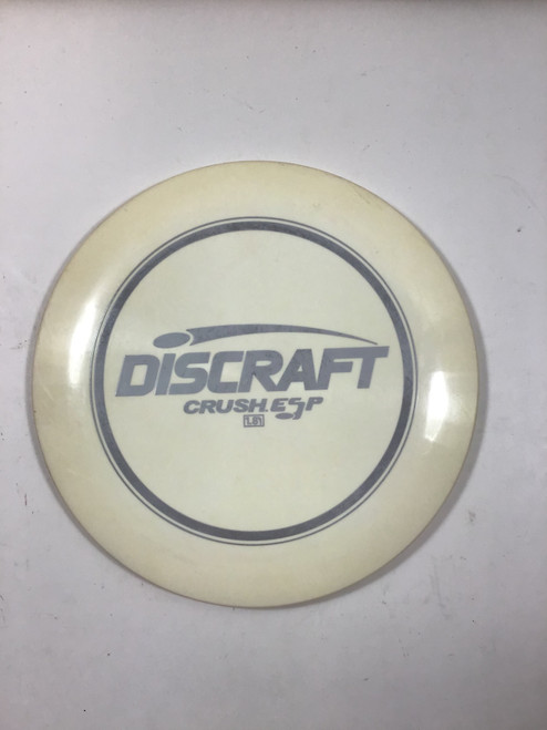 Vist Large View of Product Image Which is Used Discraft ESP CRUSH Disc Golf Driver White 173g
