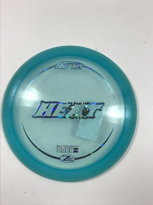 Vist Large View of Product Image Which is Used Discraft Z HEAT Disc Golf Driver Sky Blue 156g
