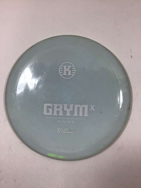 Vist Large View of Product Image Which is Used Kastaplast K1 GRYM X Disc Golf Driver Sky Blue 174g