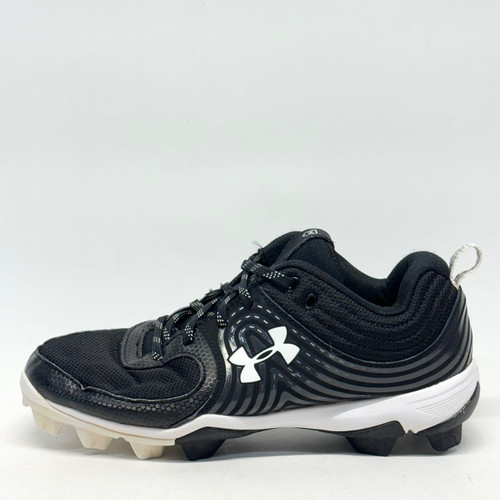 Vist Large View of Product Image Which is Used Under Armour LEADOFF BB/SB Cleats Black Senior 8.5