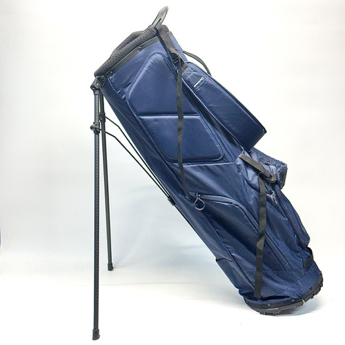 Vist Large View of Product Image Which is Used Taylormade LIGHTWEIGHT Mens Stand Bag Navy Blue