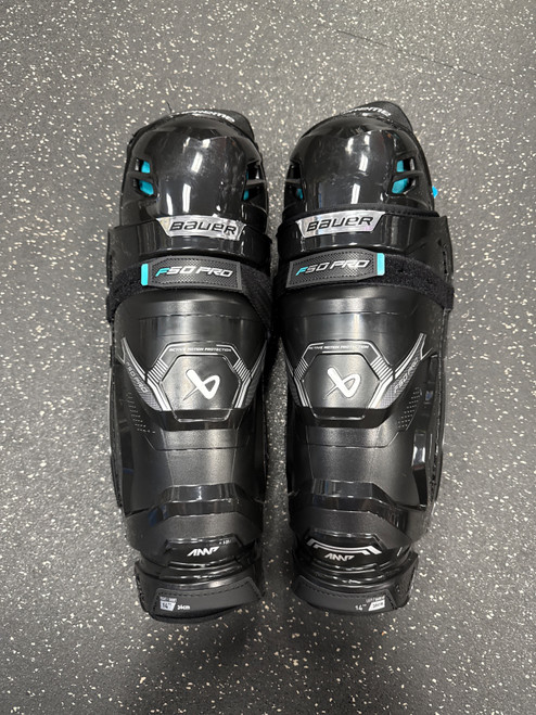 Vist Large View of Product Image Which is New BAUER SUPREME F50 PRO SHIN GUARD INT-14"