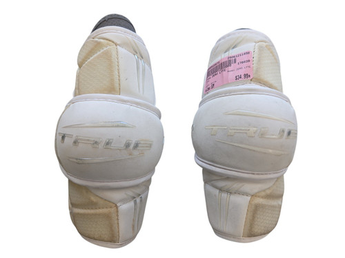 Vist Large View of Product Image Which is Used True ZERO LYTE Lacrosse Arm Pads/Guards White SM