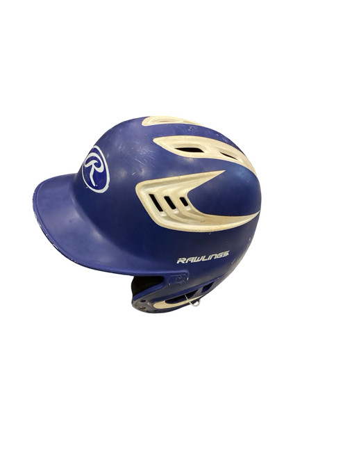 Vist Large View of Product Image Which is Used Rawlings BASEBALL HELMET Batting Helmet No Mask Royal Blue MD