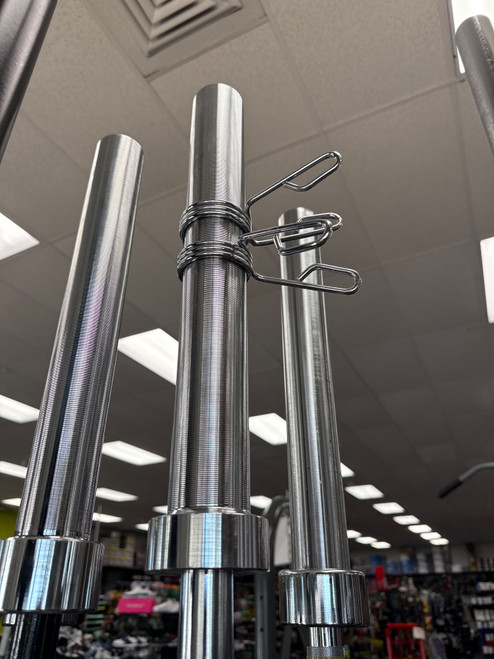 Vist Large View of Product Image Which is Used OLYMPIC BAR 7-FT W/ COLLARS Olympic Bar 7Ft