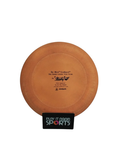Vist Large View of Product Image Which is Used DGA THE BLUNT GUMBPUTT Disc Golf Putter Orange