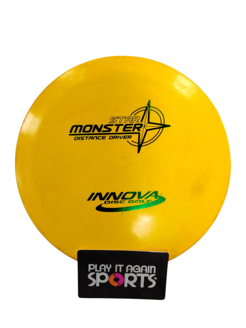 Vist Large View of Product Image Which is Used Innova STAR MONSTER PFN Disc Golf Driver Yellow