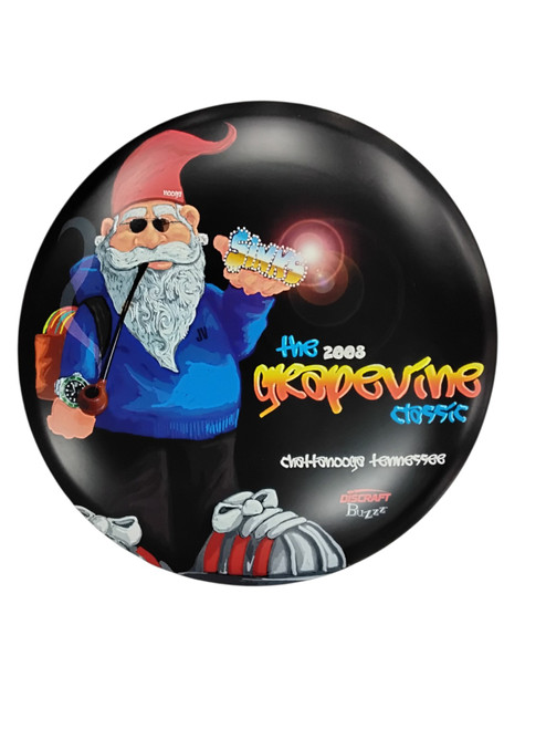 Vist Large View of Product Image Which is Used Discraft BUZZZ SUPERCOLOR GRAPEVINE 2008 Disc Golf Mid Range Red