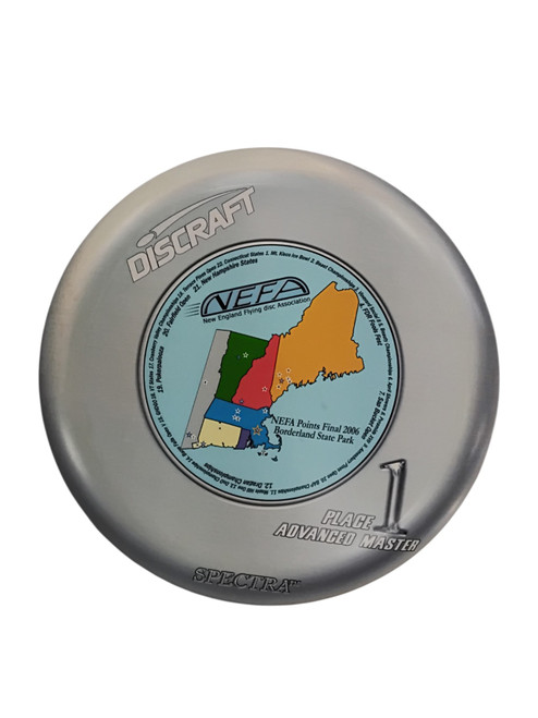 Vist Large View of Product Image Which is Used Discraft NEFA CHALLENGER PLACE ADVANCED MASTER Disc Golf Putter Grey
