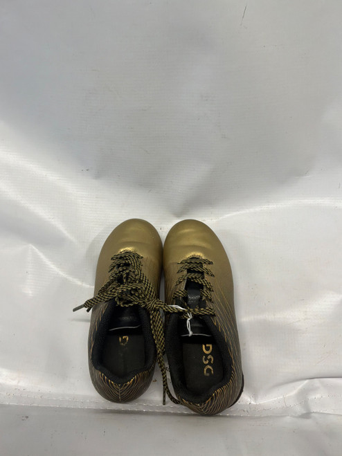 Vist Large View of Product Image Which is Used Dsg Soccer Cleats Gold Youth 06.5