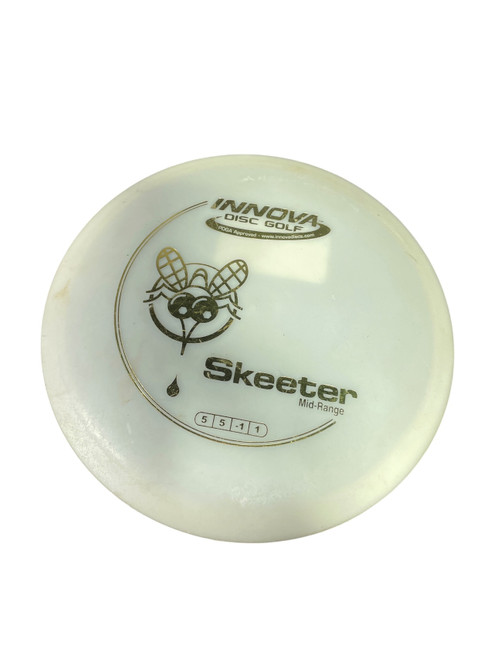 Vist Large View of Product Image Which is Used Innova SKEETER Disc Golf Mid Range White