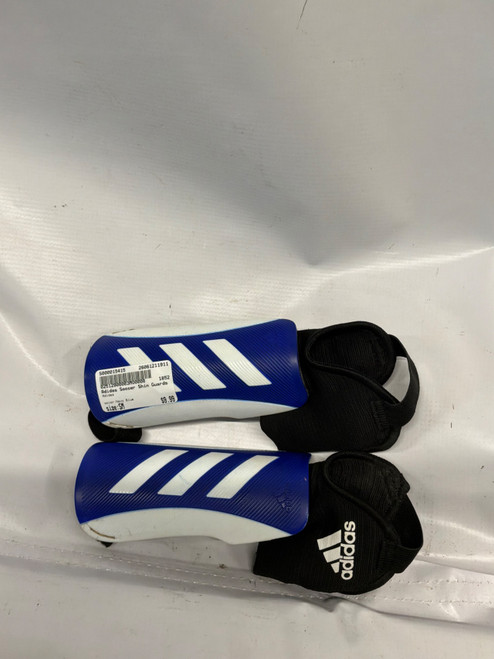 Vist Large View of Product Image Which is Used Adidas Soccer Shin Guards Junior Navy Blue SM