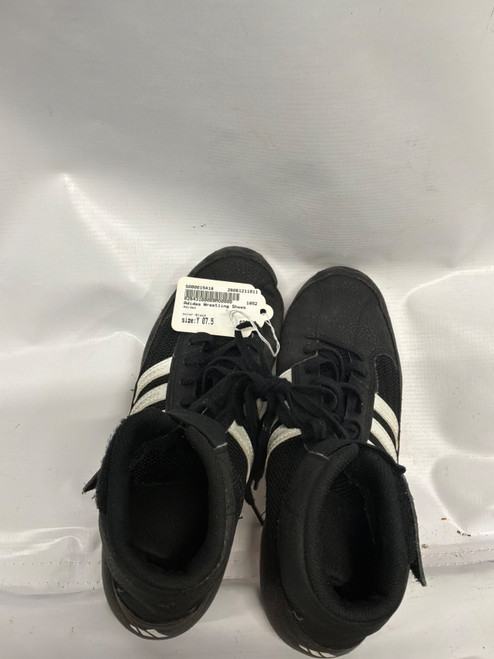 Vist Large View of Product Image Which is Used Adidas Wrestling Shoes Black Youth 07.5
