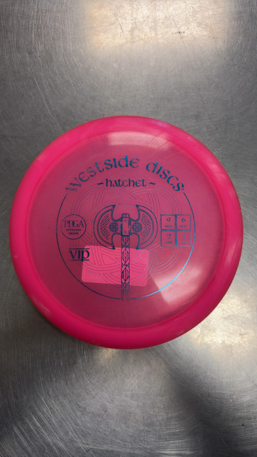 Vist Large View of Product Image Which is Used Westside HATCHET Disc Golf Driver Pink