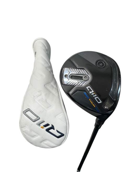 Vist Large View of Product Image Which is Used Taylormade QI10 TOUR Mens Fairway Wood RH Black 3 Wood