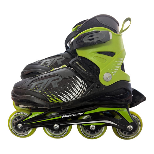 Vist Large View of Product Image Which is Used Bladerunner BR Junior Rec Fitness Skates Green Adjustable