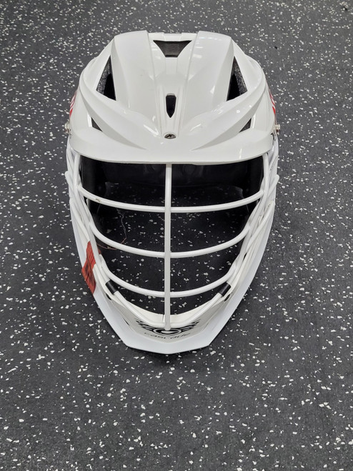 Vist Large View of Product Image Which is Used Cascade XRS Lacrosse Helmet White One Size