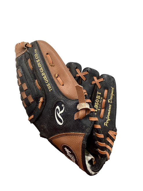 Vist Large View of Product Image Which is Used Rawlings PL950BT Baseball/Softball Glove Right Hand Throw Brown 9 1/2"