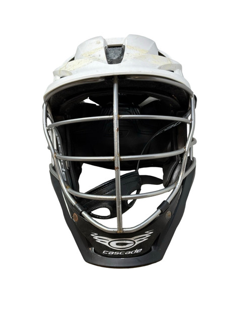 Vist Large View of Product Image Which is Used Cascade S Lacrosse Helmet White One Size