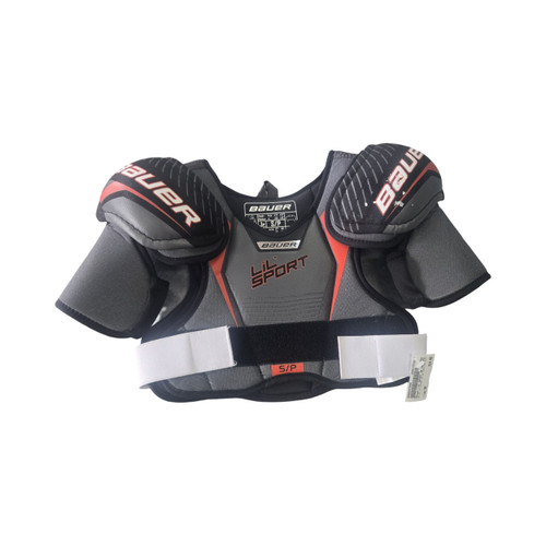 Vist Large View of Product Image Which is Used Bauer LIL SPORT JR SM SHOULDER PADS Junior Shoulder Pads SM