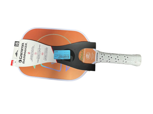 Vist Large View of Product Image Which is NEW Gamma Sports RAINMAKER Pickleball Racquet Orange