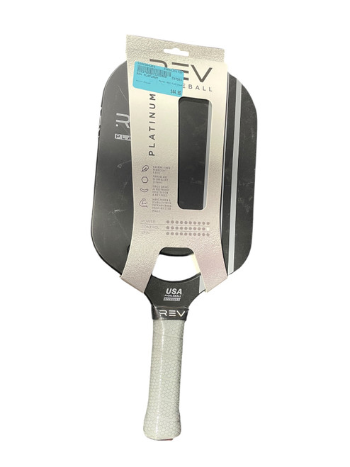 Vist Large View of Product Image Which is NEW REV PLATINUM Pickleball Racquet Black
