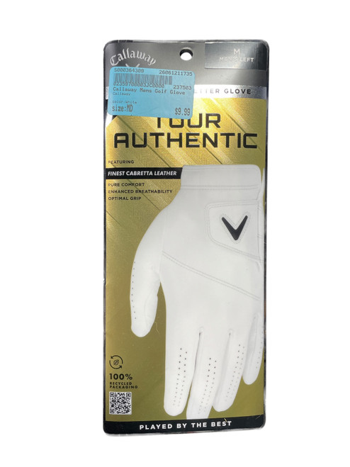 Vist Large View of Product Image Which is NEW Callaway Mens Golf Glove White MD