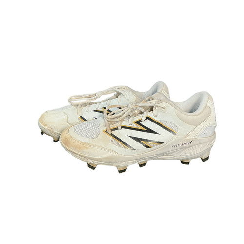 Vist Large View of Product Image Which is Used New Balance SZ 8.5 NEW BALANCE 3000 V7 CLEAT BB/SB Cleats White Senior 8.5