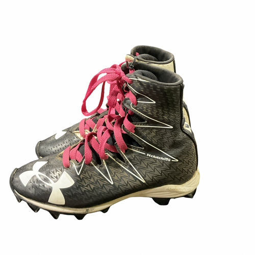 Vist Large View of Product Image Which is Used Under Armour FOOTBALL CLEATS HIGH BB/SB Cleats Black Junior 02