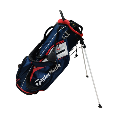 Vist Large View of Product Image Which is Used Taylormade 7 WAY Mens Stand Bag Navy Blue
