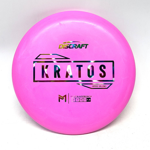Vist Large View of Product Image Which is Used Discraft KRATOS Disc Golf Putter Neon Pink 174g