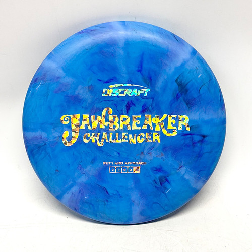 Vist Large View of Product Image Which is Used Discraft JAWBREAKER CHALLENGER Disc Golf Putter Royal Blue 174g
