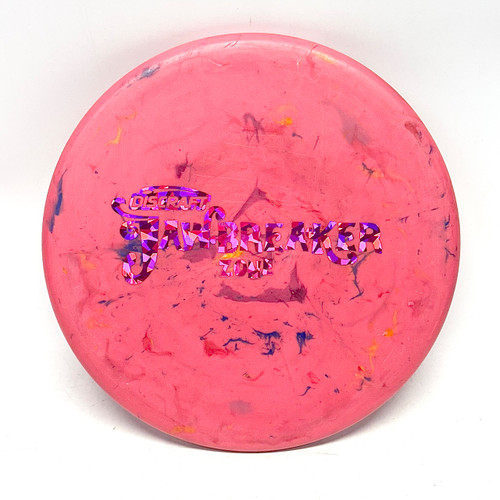 Vist Large View of Product Image Which is Used Discraft JAWBREAKER ZONE Disc Golf Putter Red 171g