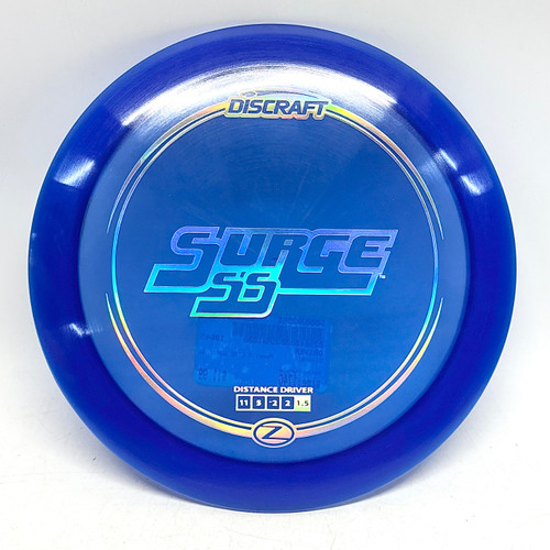 Vist Large View of Product Image Which is Used Discraft Z LINE SURGE SS Disc Golf Driver Purple 174g