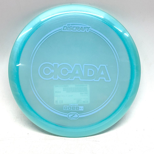 Vist Large View of Product Image Which is Used Discraft Z LINE CICADA Disc Golf Driver Turquoise 176g