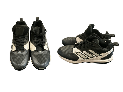 Vist Large View of Product Image Which is Used Adidas BASEBALL CLEATS BB/SB Cleats Black Youth 09.0