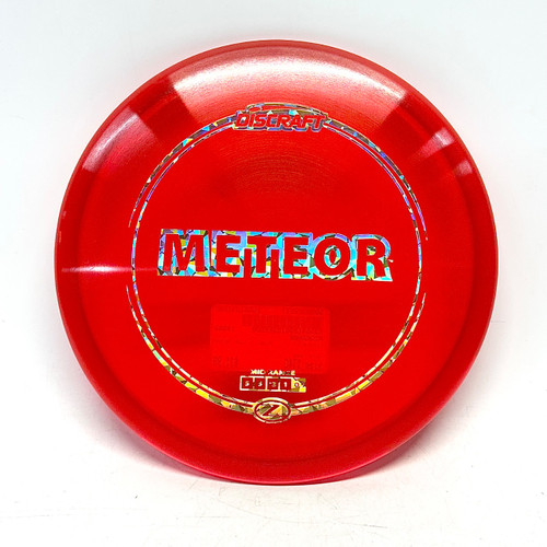 Vist Large View of Product Image Which is Used Discraft Z LINE METEOR Disc Golf Mid Range Red 174g
