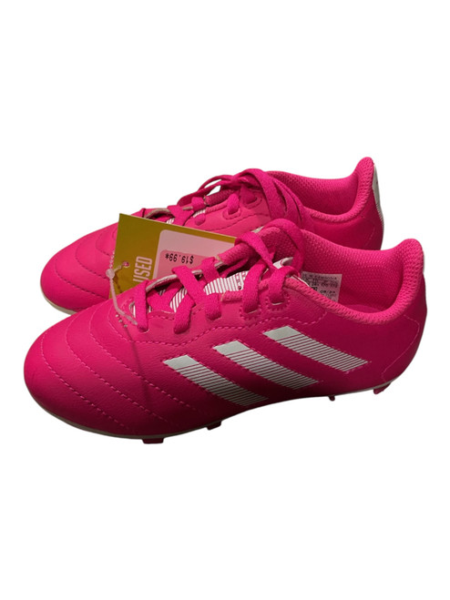 Vist Large View of Product Image Which is Used Adidas Soccer Cleats Pink Youth 11.0