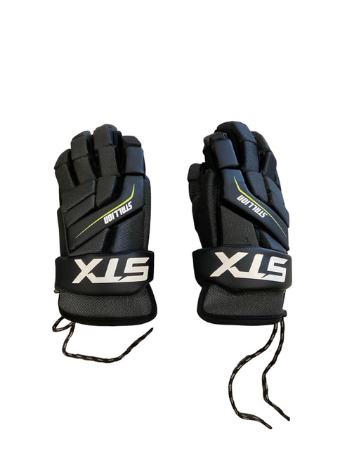 Vist Large View of Product Image Which is Used STX STALLION 200 Lacrosse Gloves Mens Black 10"