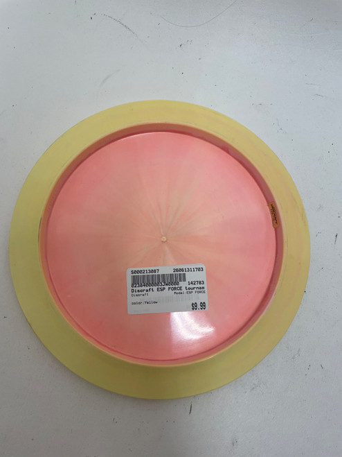 Vist Large View of Product Image Which is Used Discraft ESP FORCE Disc Golf Driver Yellow