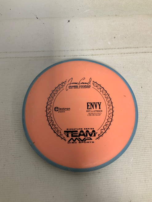 Vist Large View of Product Image Which is Used MVP ENVY ELECTRON Disc Golf Putter Orange