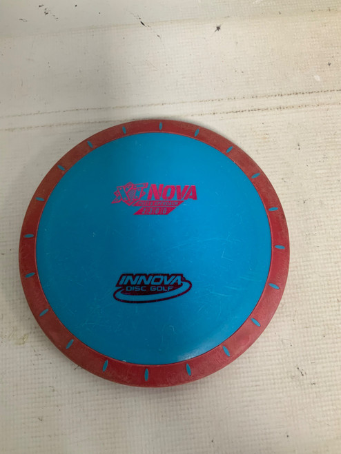Vist Large View of Product Image Which is Used Innova XT NOVA Disc Golf Putter Royal Blue