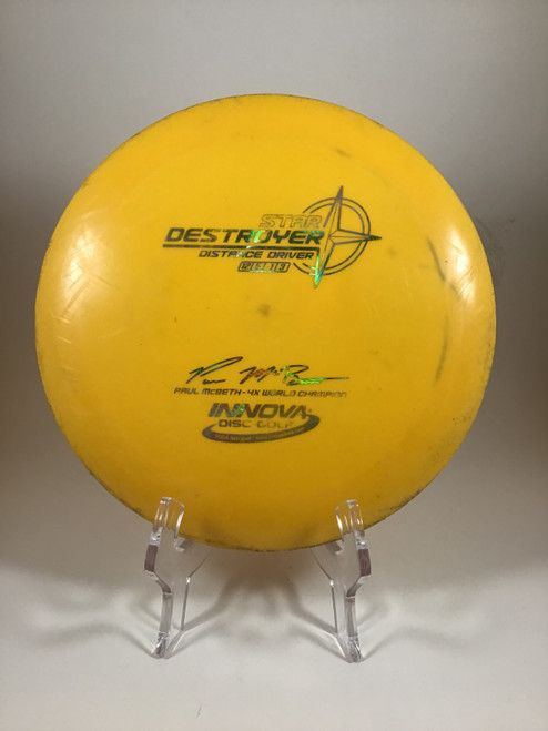 Vist Large View of Product Image Which is Used Innova STAR DESTROYER Disc Golf Driver Orange 160g