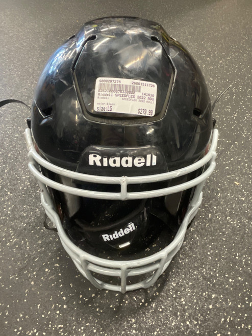 Vist Large View of Product Image Which is Used Riddell SPEEDFLEX 2022 ADULT FB Helmet Black LG