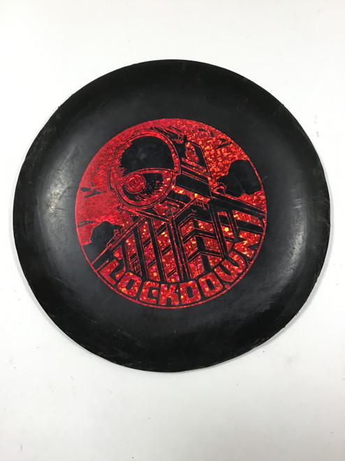 Vist Large View of Product Image Which is Used DOOMSDAY DISC LOCKDOWN Disc Golf Driver Black 172g