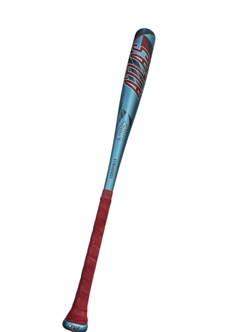 Vist Large View of Product Image Which is Used Louisville Slugger 2026 ATLAS 31/28 BB/SB High School -3 Bat Carolina Blue 31"