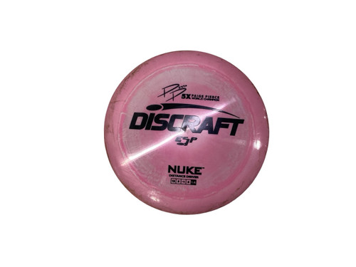 Vist Large View of Product Image Which is Used Discraft ESP NUKE Disc Golf Driver Pink