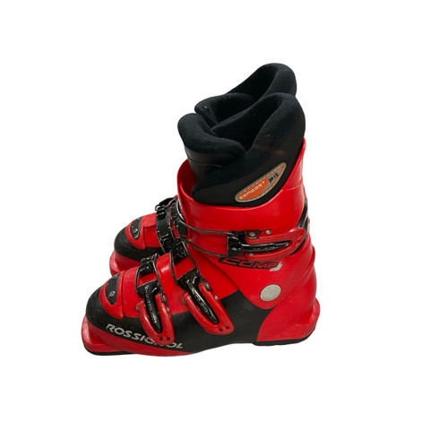 Vist Large View of Product Image Which is Used Rossignol COMPJ Boys DH Ski Boot Red 205 MP - J01