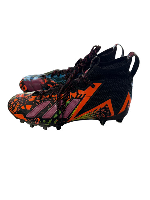 Vist Large View of Product Image Which is Used Adidas Adult FB Cleats Orange Senior 9